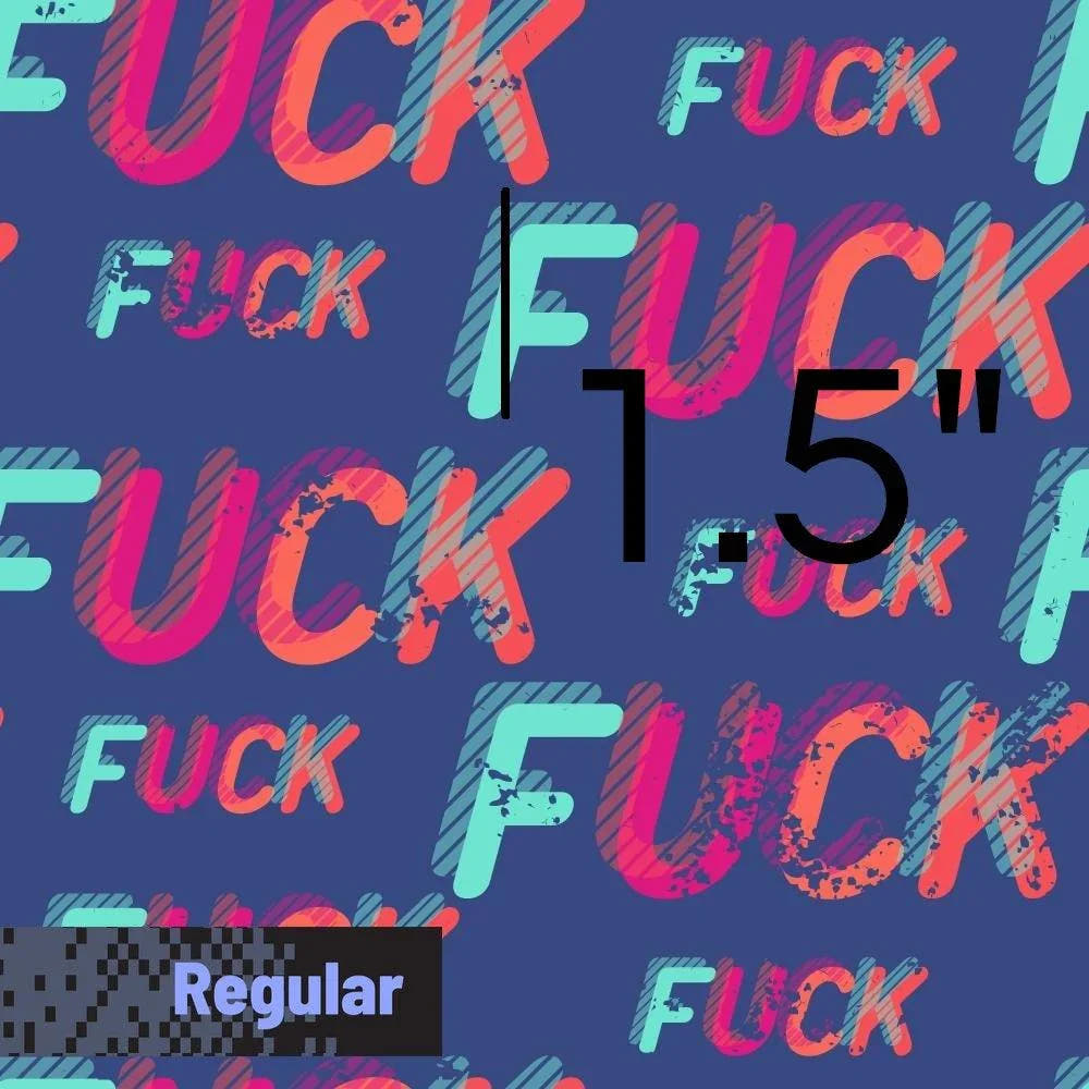 Swear Word Fabric 214 – swearing fabric custom printed Australia, made-to-order | Fabric by Missy Rose