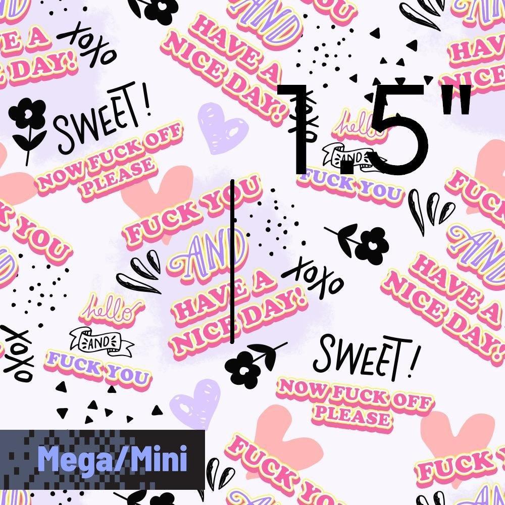 Novelty Swearing Fabric 219 – cheeky rude print fabric for sewing, pre-order | Fabric by Missy Rose