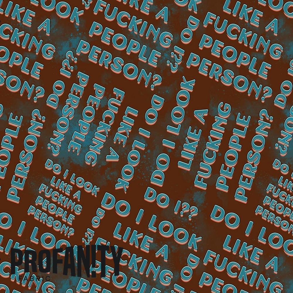 Novelty Swearing Fabric 228 – cheeky novelty fabric by the metre, made-to-order | Fabric by Missy Rose