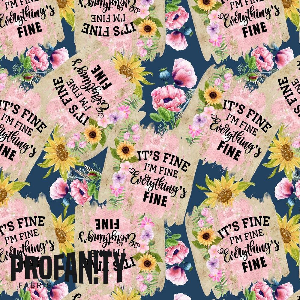 Novelty Swearing Fabric 257 – cheeky novelty fabric by the metre, made-to-order | Fabric by Missy Rose