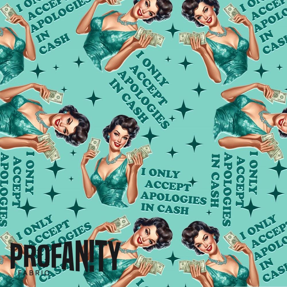 Novelty Swearing Fabric 264 – rude funny novelty fabric, pre-order by the metre | Fabric by Missy Rose