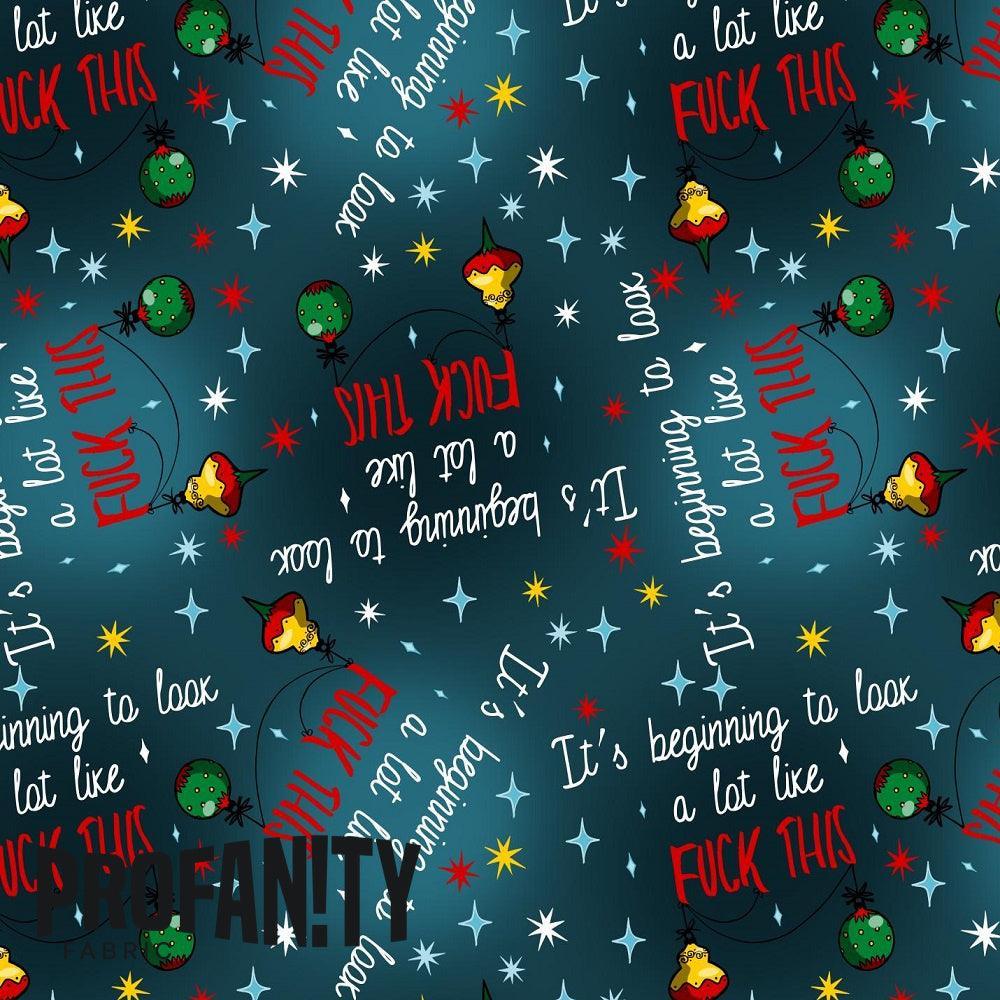 Novelty Swearing Fabric 282 – rude funny novelty fabric, pre-order by the metre | Fabric by Missy Rose
