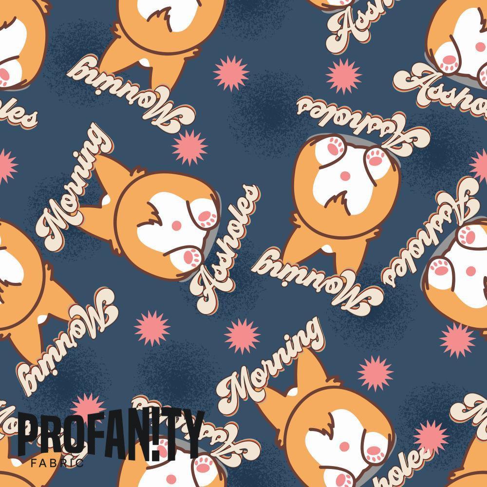 Novelty Swearing Fabric 290 – cheeky novelty fabric by the metre, made-to-order | Fabric by Missy Rose