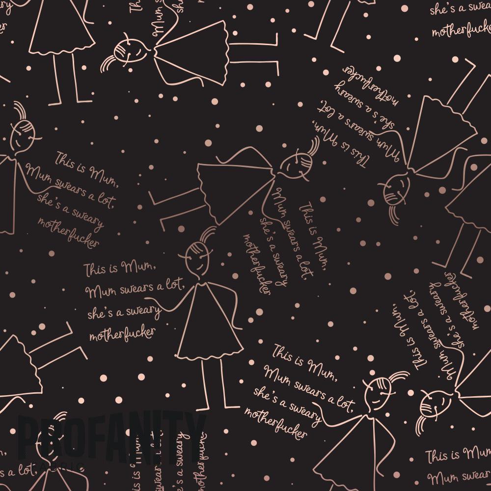 Novelty Swearing Fabric 313 – cheeky rude print fabric for sewing, pre-order | Fabric by Missy Rose