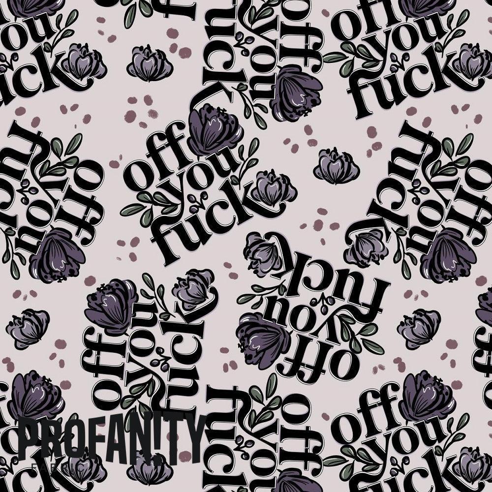 Novelty Swearing Fabric 326 – rude funny novelty fabric, pre-order by the metre | Fabric by Missy Rose