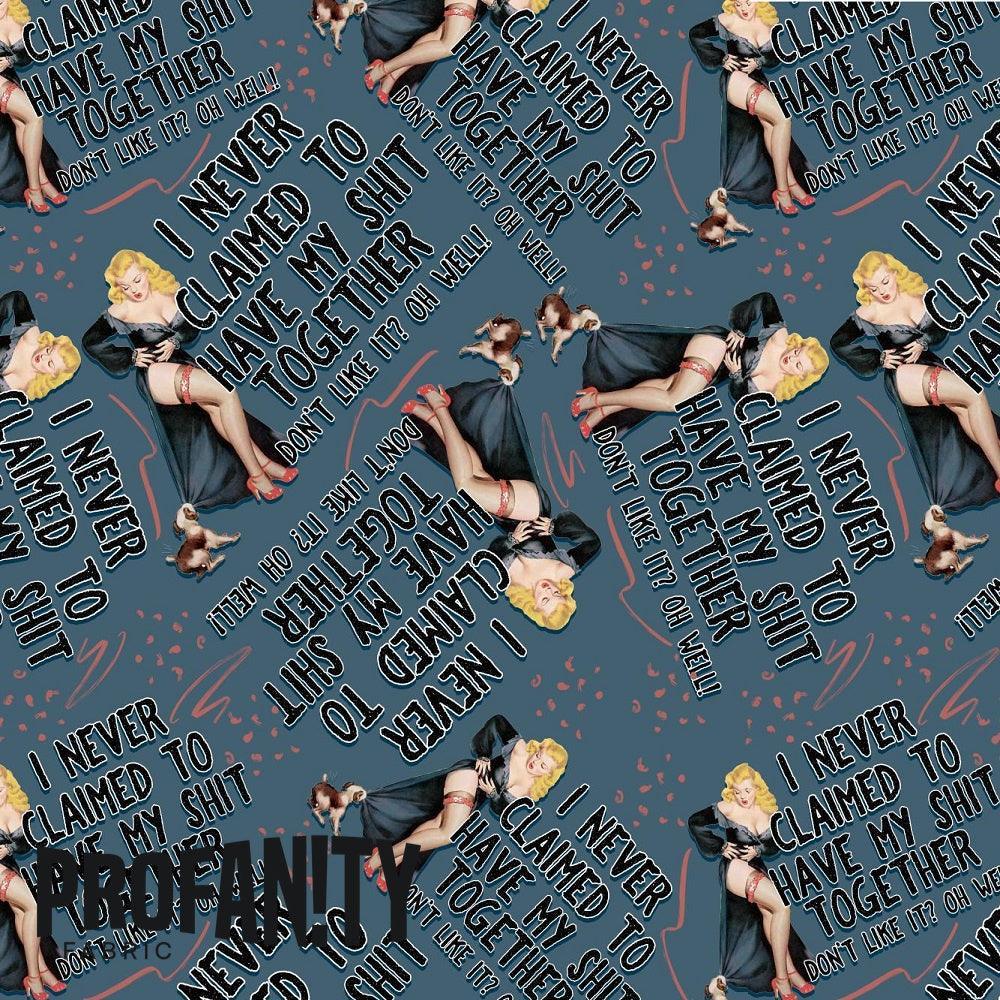 Novelty Swearing Fabric 337 – cheeky rude print fabric for sewing, pre-order | Fabric by Missy Rose