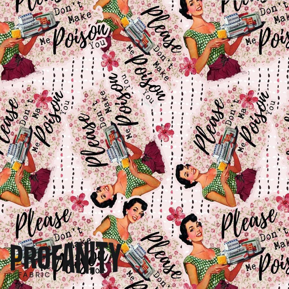 Novelty Swearing Fabric 339 – cheeky novelty fabric by the metre, made-to-order | Fabric by Missy Rose
