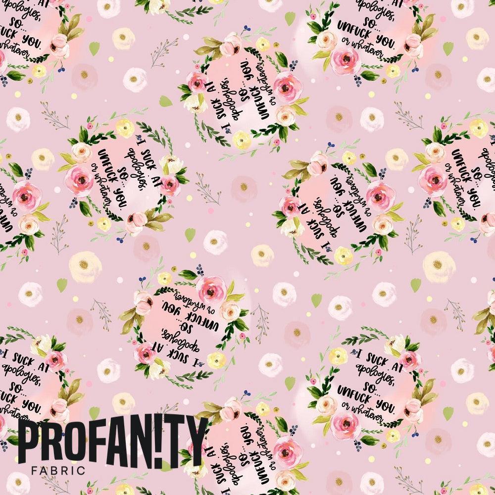 Novelty Swearing Fabric 344 – cheeky rude print fabric for sewing, pre-order | Fabric by Missy Rose