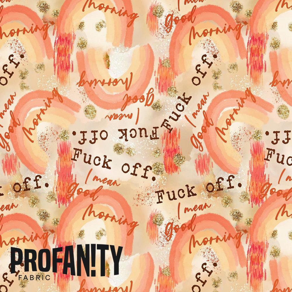 Swear Word Fabric 34 – profanity fabric for sewing, custom printed Australia | Fabric by Missy Rose