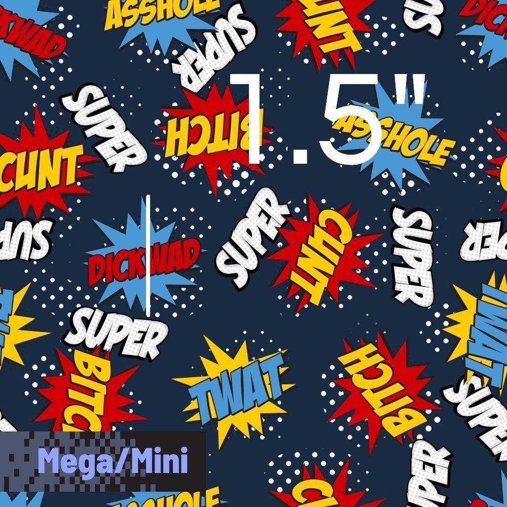 Swear Word Fabric 351 – profanity fabric for sewing, custom printed Australia | Fabric by Missy Rose
