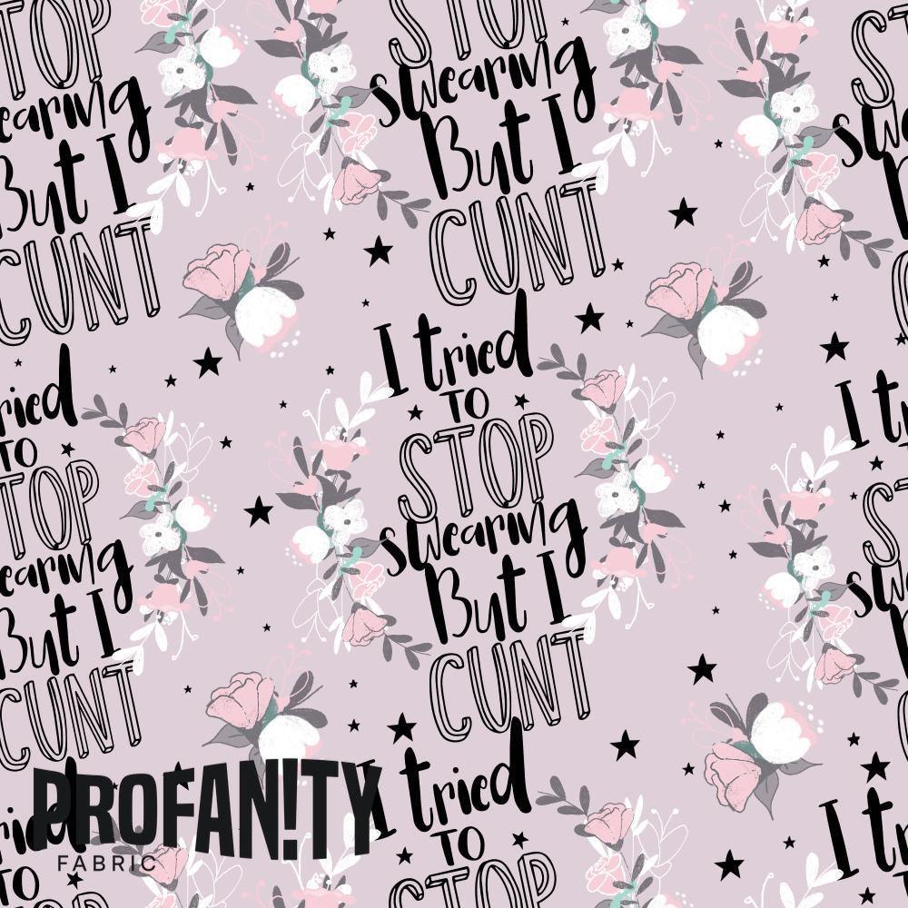 Novelty Swearing Fabric 352 – rude funny novelty fabric, pre-order by the metre | Fabric by Missy Rose
