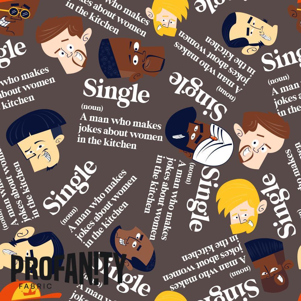 Novelty Swearing Fabric 358 – rude funny novelty fabric, pre-order by the metre | Fabric by Missy Rose