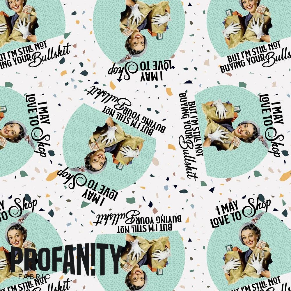 Novelty Swearing Fabric 359 – cheeky novelty fabric by the metre, made-to-order | Fabric by Missy Rose