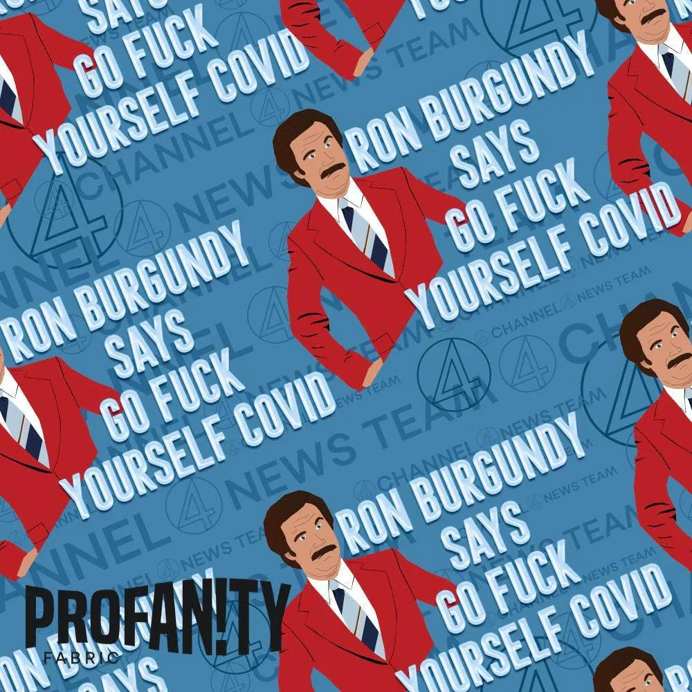 Novelty Swearing Fabric 365 – cheeky novelty fabric by the metre, made-to-order | Fabric by Missy Rose