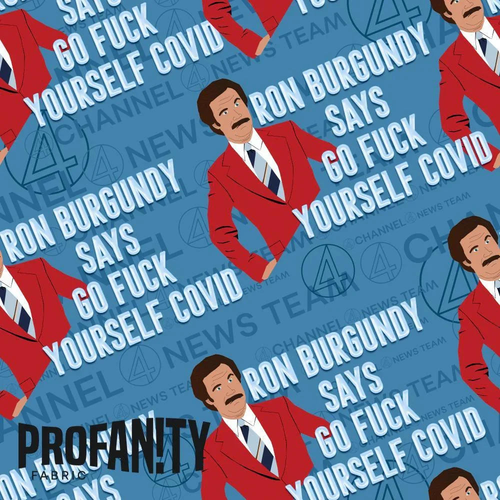 Novelty Swearing Fabric 365 – cheeky novelty fabric by the metre, made-to-order | Fabric by Missy Rose