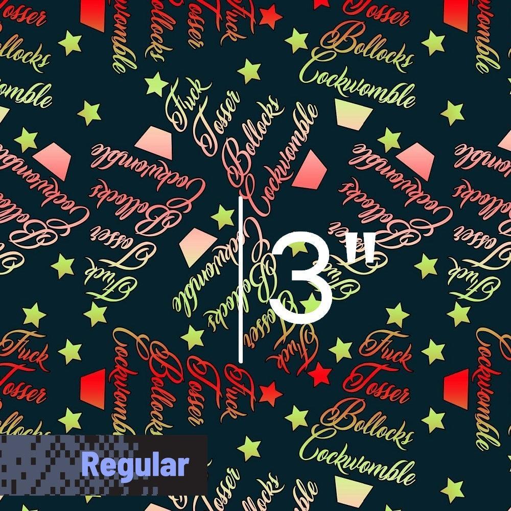 Swear Word Fabric 374 – profanity fabric for sewing, custom printed Australia | Fabric by Missy Rose