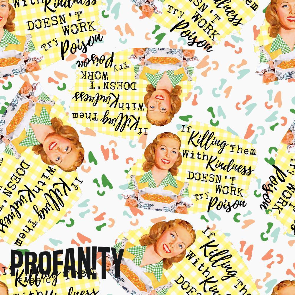 Novelty Swearing Fabric 381 – cheeky novelty fabric by the metre, made-to-order | Fabric by Missy Rose