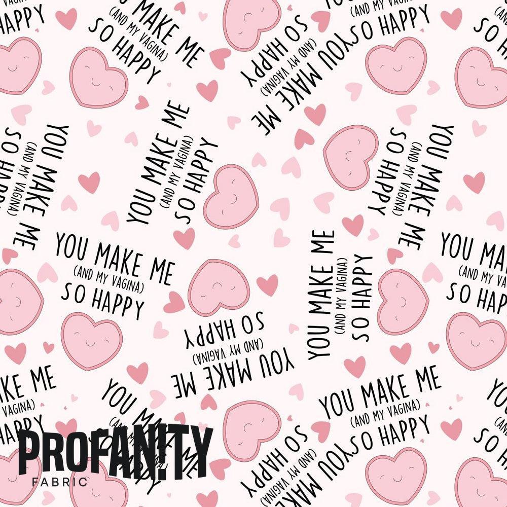 Novelty Swearing Fabric 390 – cheeky rude print fabric for sewing, pre-order | Fabric by Missy Rose