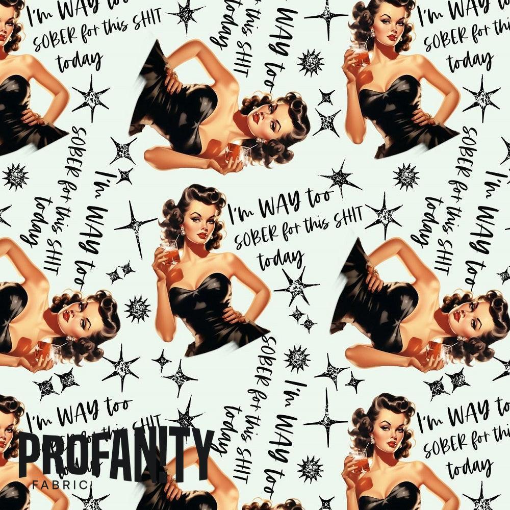 Novelty Swearing Fabric 396 – cheeky novelty fabric by the metre, made-to-order | Fabric by Missy Rose