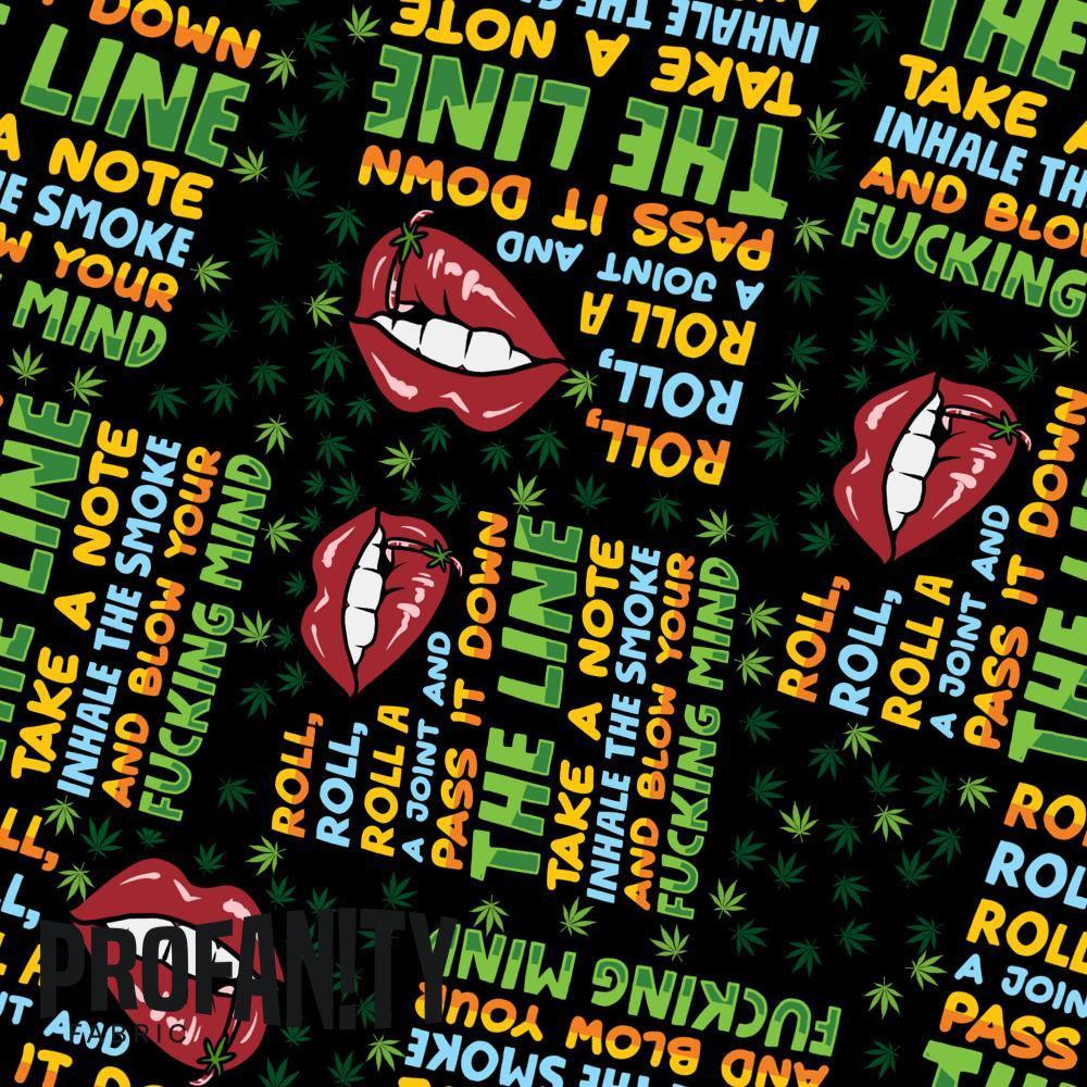 Novelty Swearing Fabric 397 – rude funny novelty fabric, pre-order by the metre | Fabric by Missy Rose