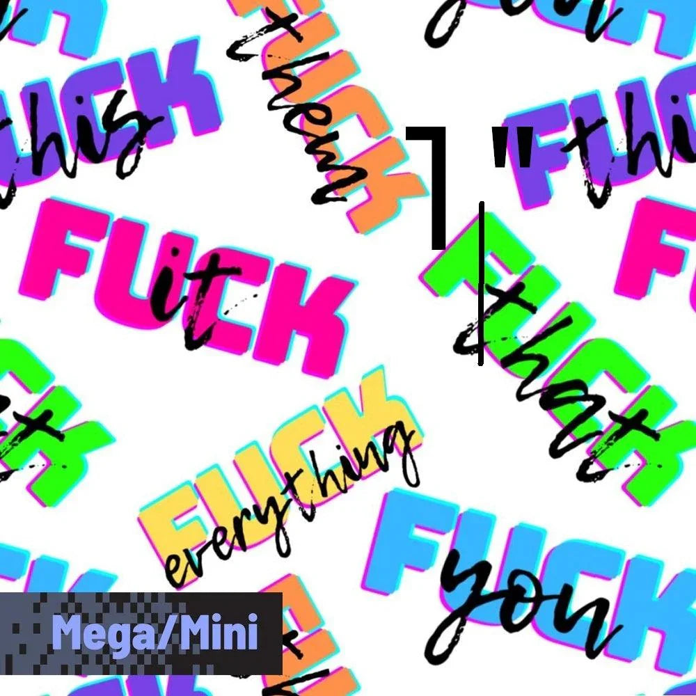 Novelty Swearing Fabric 407 – cheeky novelty fabric by the metre, made-to-order | Fabric by Missy Rose