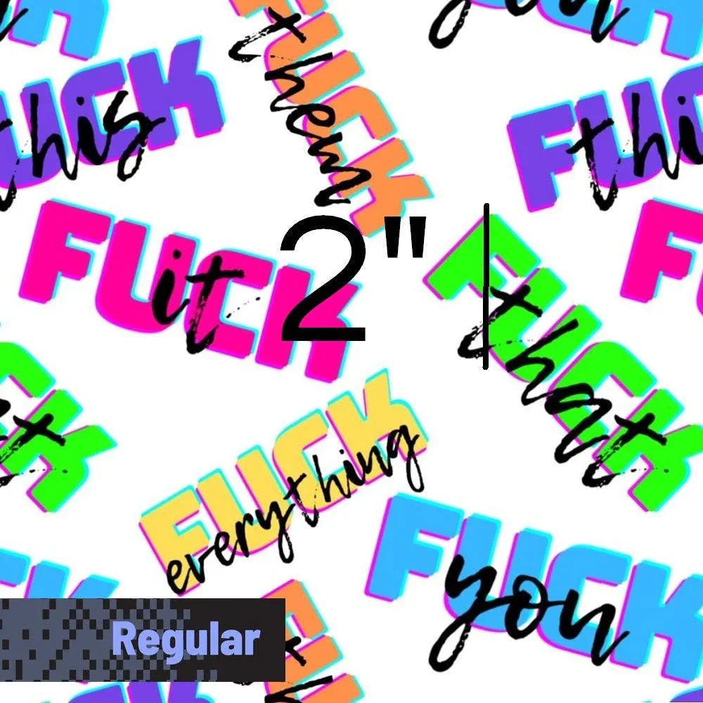 Swear Word Fabric 407 – swear word fabric Australia, custom printed pre-order | Fabric by Missy Rose