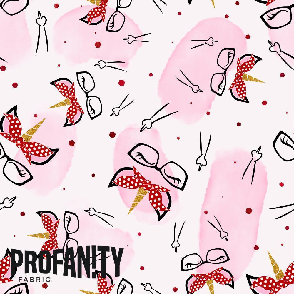 Swear Word Fabric 40 – profanity fabric for sewing, custom printed Australia | Fabric by Missy Rose