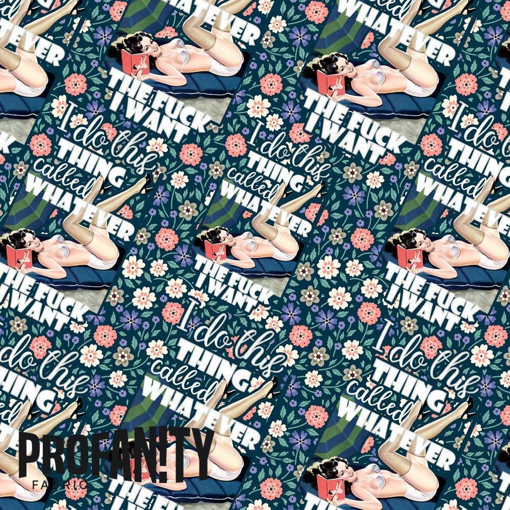 Swear Word Fabric 41 – swearing fabric custom printed Australia, made-to-order | Fabric by Missy Rose