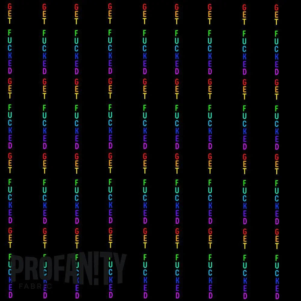Novelty Swearing Fabric 452 – cheeky rude print fabric for sewing, pre-order | Fabric by Missy Rose