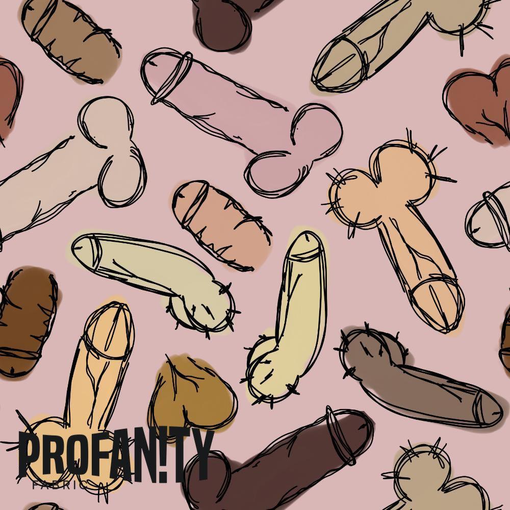 Novelty Swearing Fabric 457 – rude funny novelty fabric, pre-order by the metre | Fabric by Missy Rose