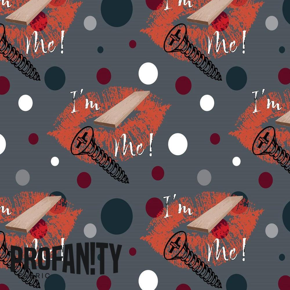 Novelty Swearing Fabric 461 – cheeky rude print fabric for sewing, pre-order | Fabric by Missy Rose