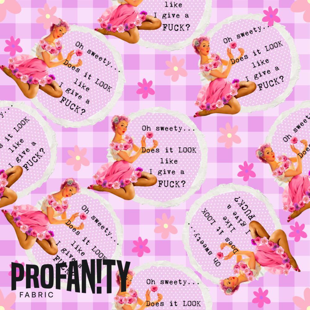 Novelty Swearing Fabric 479 – cheeky rude print fabric for sewing, pre-order | Fabric by Missy Rose