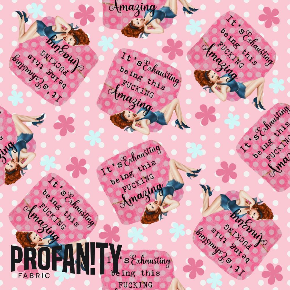 Novelty Swearing Fabric 481 – cheeky rude print fabric for sewing, pre-order | Fabric by Missy Rose