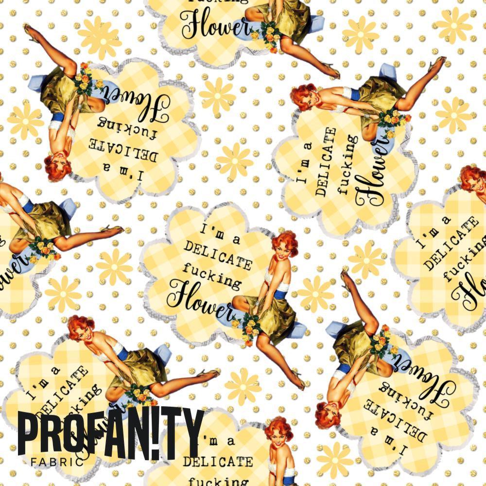 Novelty Swearing Fabric 482 – cheeky novelty fabric by the metre, made-to-order | Fabric by Missy Rose