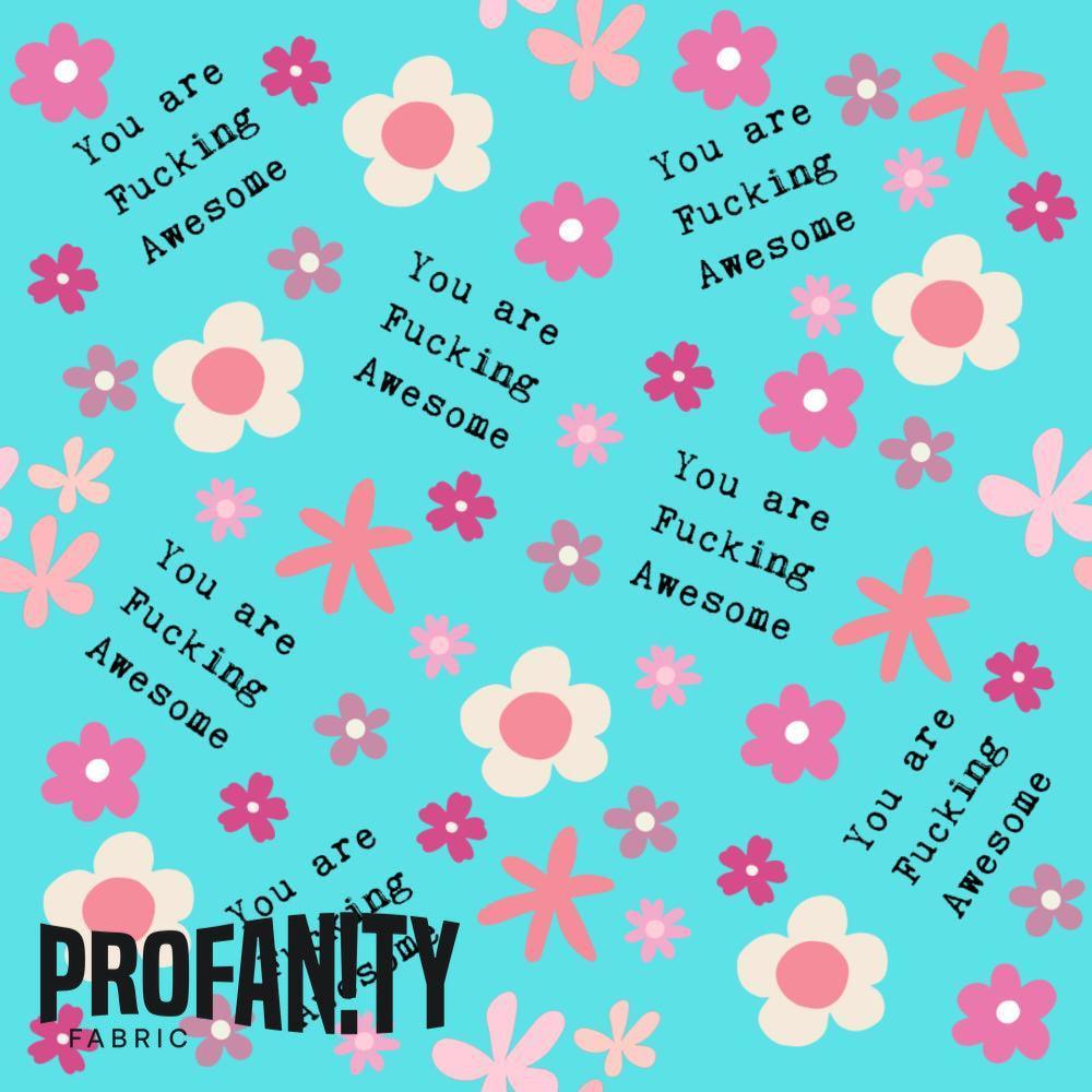 Novelty Swearing Fabric 485 – cheeky novelty fabric by the metre, made-to-order | Fabric by Missy Rose