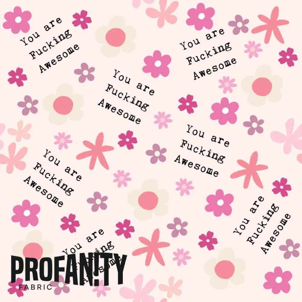 Novelty Swearing Fabric 487 – rude funny novelty fabric, pre-order by the metre | Fabric by Missy Rose
