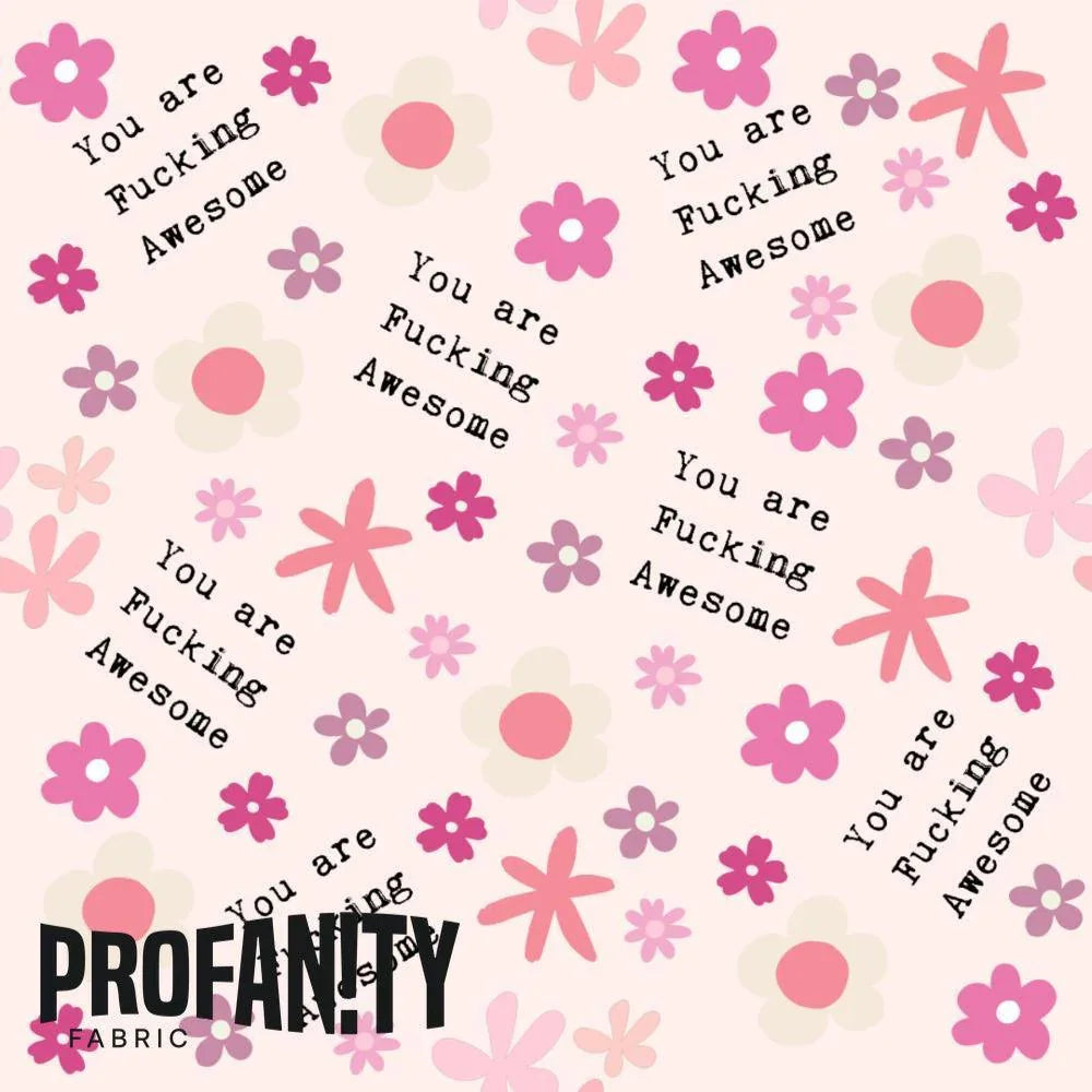 Novelty Swearing Fabric 487 – rude funny novelty fabric, pre-order by the metre | Fabric by Missy Rose