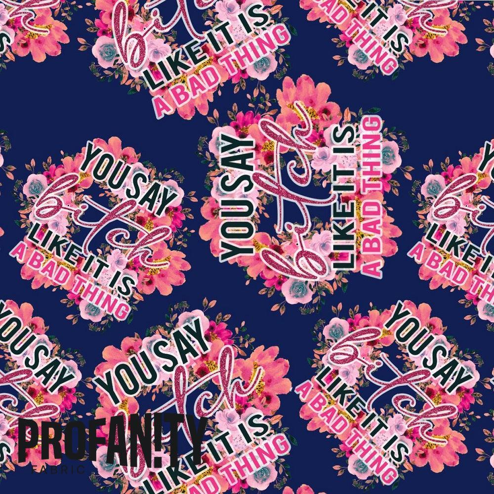 Novelty Swearing Fabric 515 – cheeky rude print fabric for sewing, pre-order | Fabric by Missy Rose
