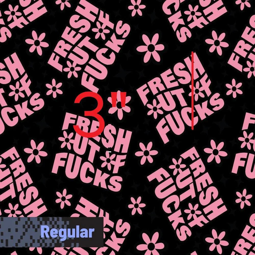 Swear Word Fabric 519 – profanity fabric for sewing, custom printed Australia | Fabric by Missy Rose