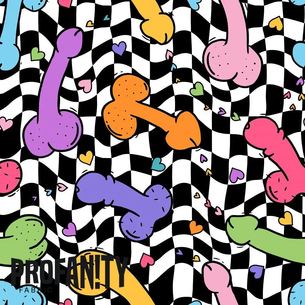 Novelty Swearing Fabric 527 – cheeky rude print fabric for sewing, pre-order | Fabric by Missy Rose