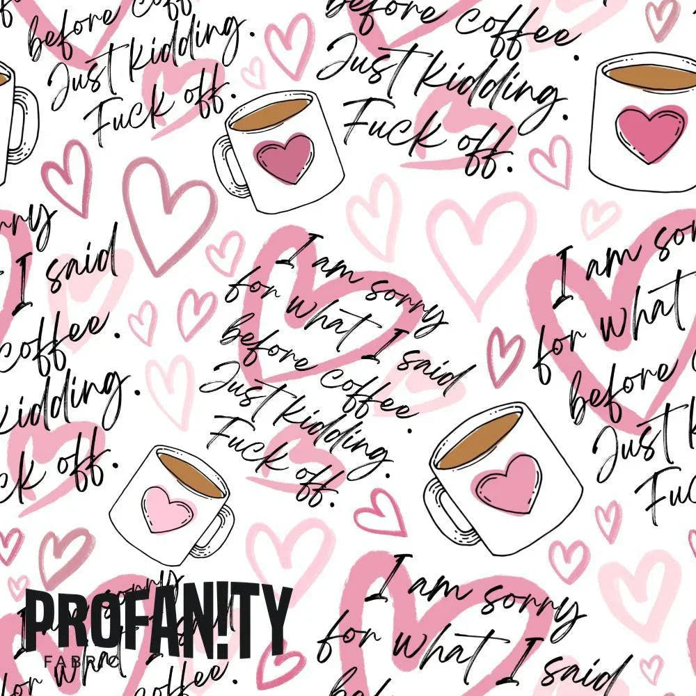 Novelty Swearing Fabric 531 – cheeky novelty fabric by the metre, made-to-order | Fabric by Missy Rose