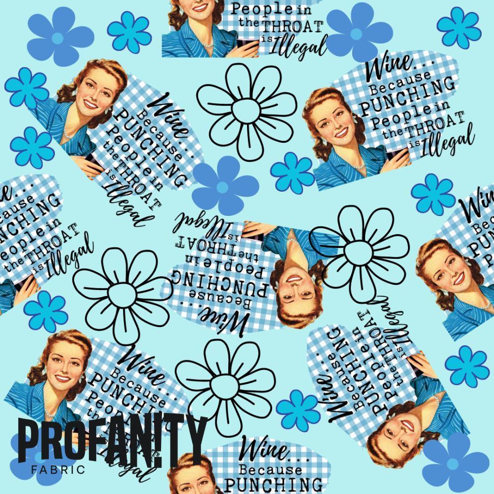 Novelty Swearing Fabric 545 – cheeky rude print fabric for sewing, pre-order | Fabric by Missy Rose