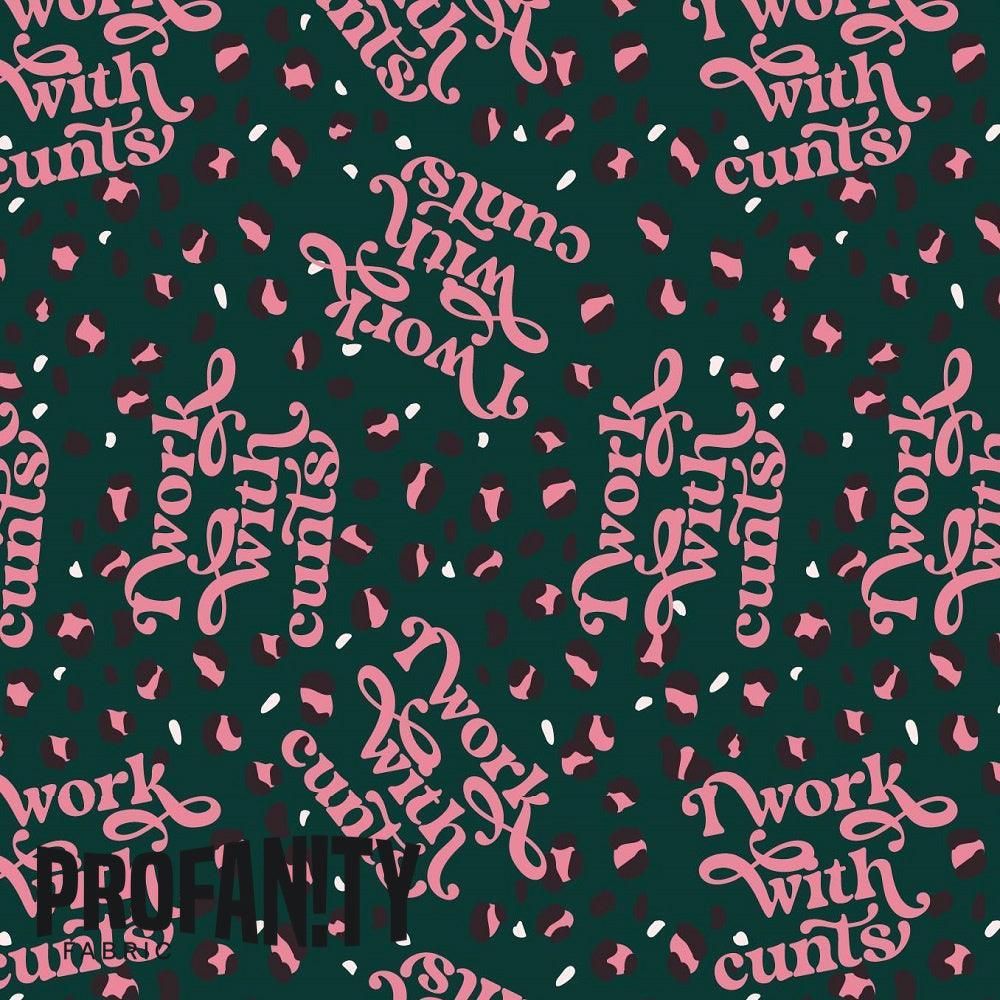 Swear Word Fabric 55 – profanity fabric for sewing, custom printed Australia | Fabric by Missy Rose