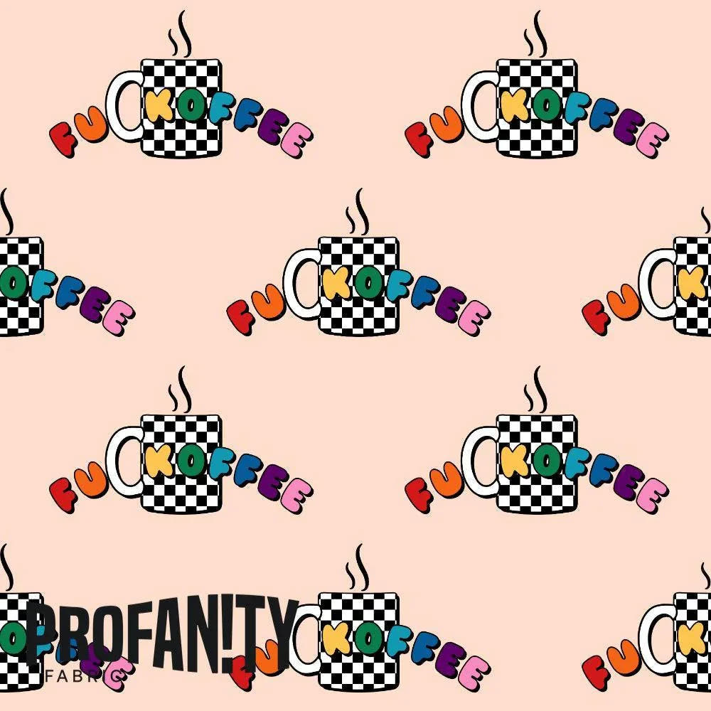 Swear Word Fabric 574 – profanity fabric for sewing, custom printed Australia | Fabric by Missy Rose