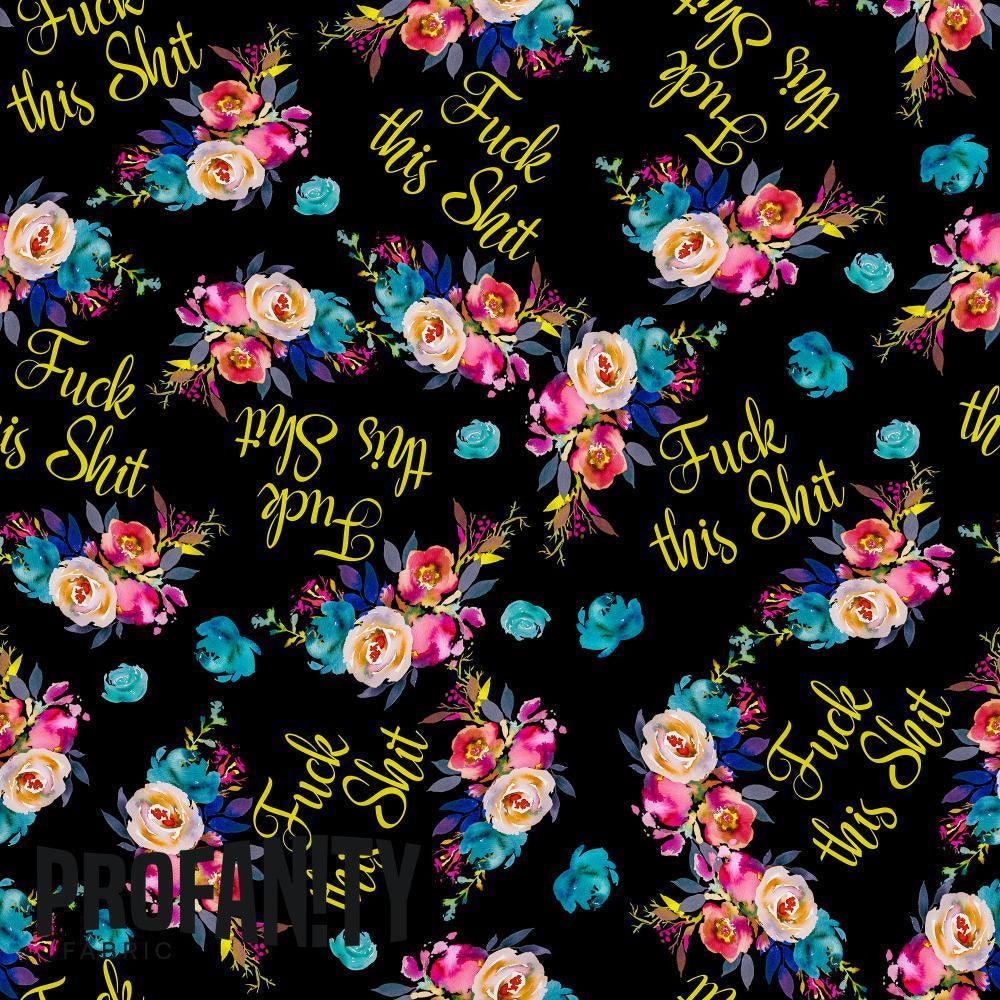 Swear Word Fabric 583 – profanity fabric for sewing, custom printed Australia | Fabric by Missy Rose
