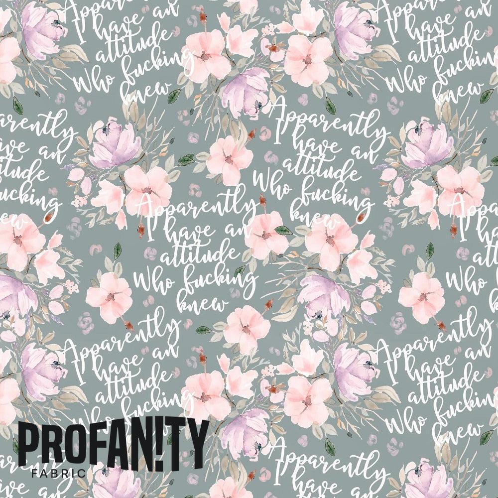 Swear Word Fabric 588 – profanity fabric for sewing, custom printed Australia | Fabric by Missy Rose