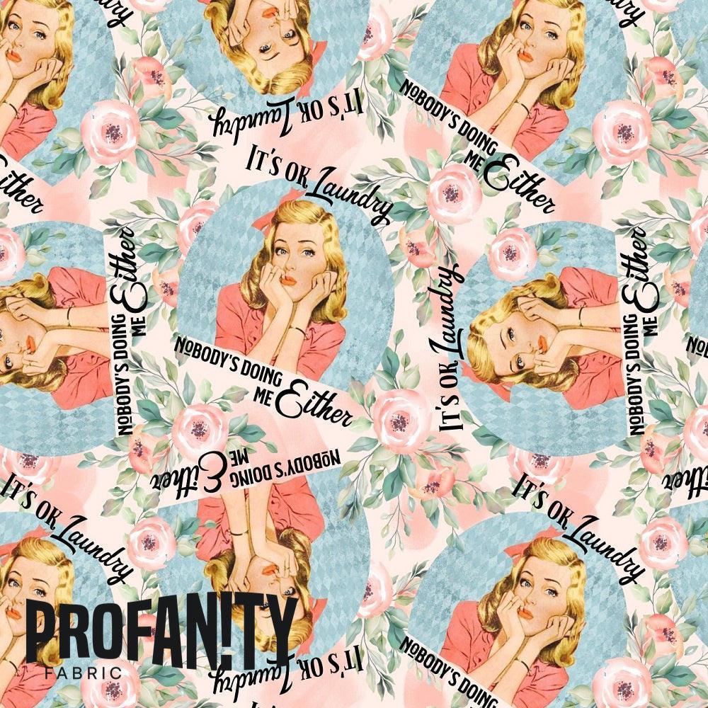 Novelty Swearing Fabric 61 – cheeky rude print fabric for sewing, pre-order | Fabric by Missy Rose