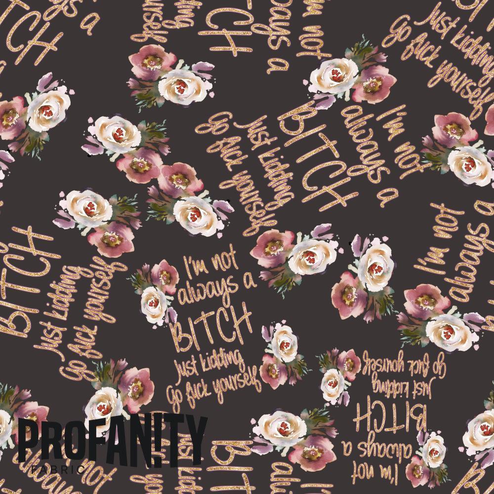 Novelty Swearing Fabric 64 – rude funny novelty fabric, pre-order by the metre | Fabric by Missy Rose
