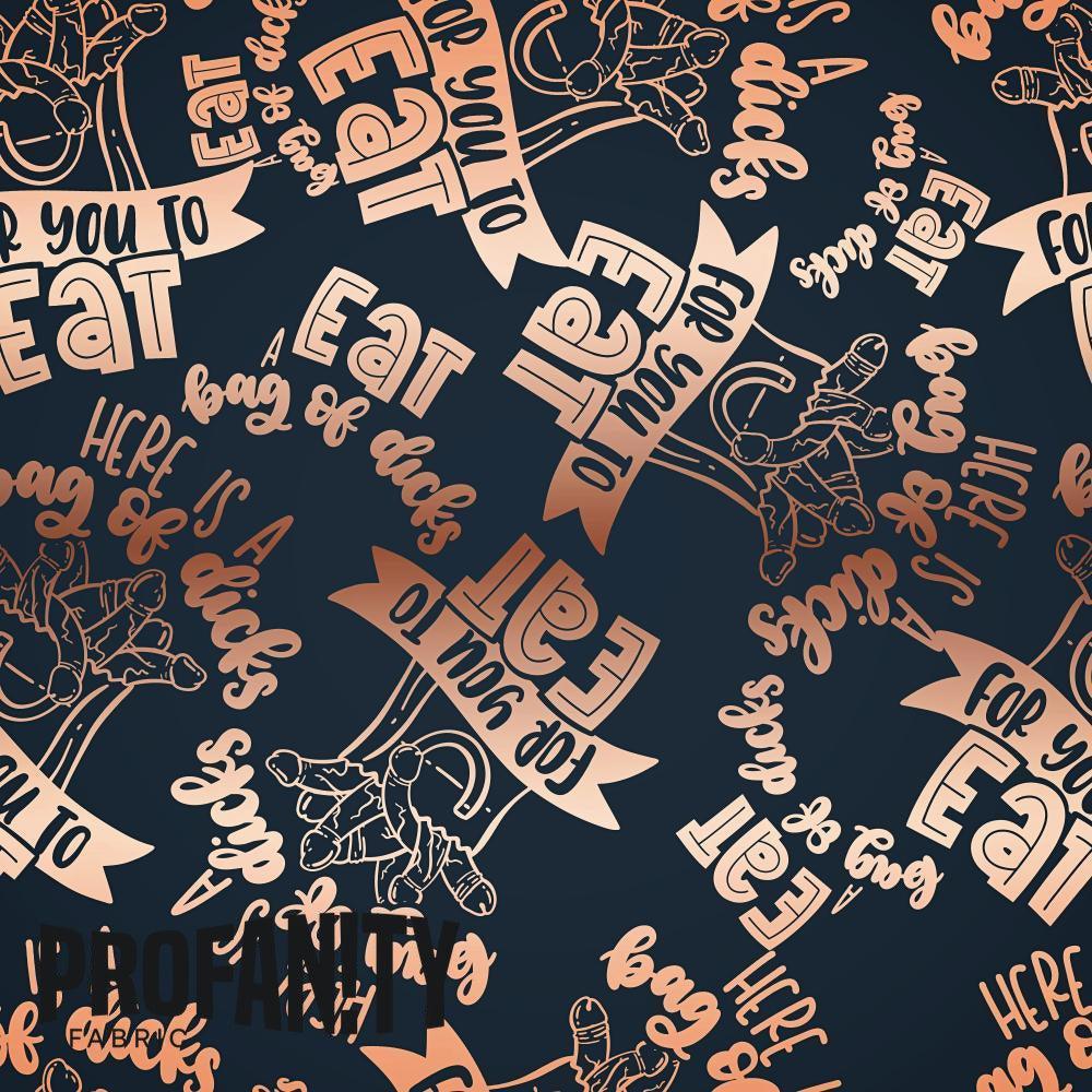 Novelty Swearing Fabric 72 – cheeky novelty fabric by the metre, made-to-order | Fabric by Missy Rose