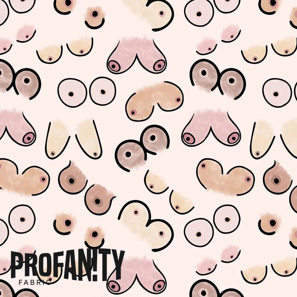 Novelty Swearing Fabric 76 – cheeky rude print fabric for sewing, pre-order | Fabric by Missy Rose